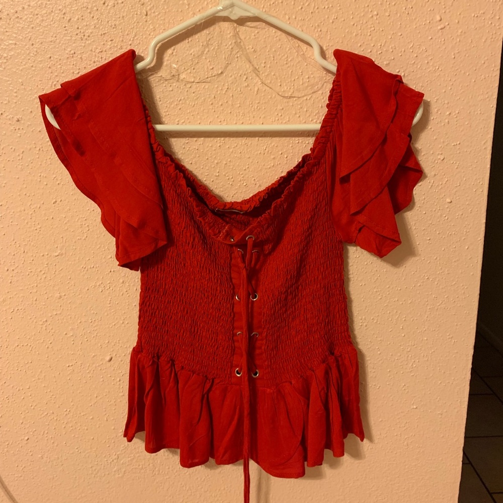 Off the shoulder blouse